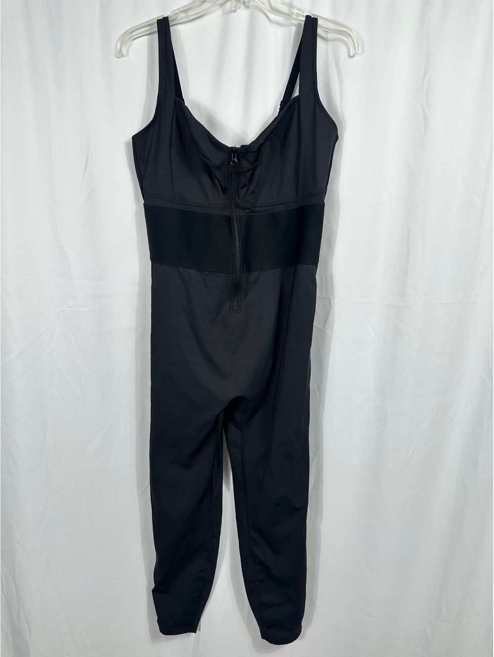 Shapellx Black Full Body Shaper with Adjustable Straps and Front Zipper XXL